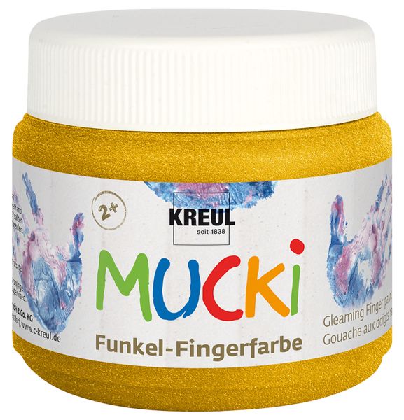 MUCKI Funkel-Fingerfarbe, 4 x 150 ml