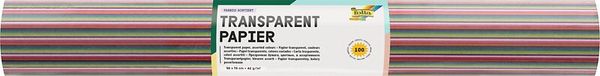 FOLIA Transparentpapier 50x70 cm, 42 g/qm, Mischpackung, 100 Bogen