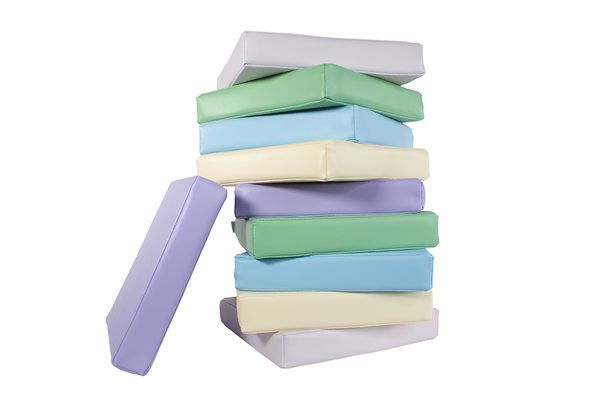 KITAEINKAUF Sitzkissen-Set, Kunstleder, Pastell, 10 Stück KITAEINKAUF Sitzkissen-Set, Kunstleder, Pastell, 10 Stück