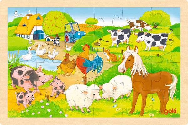 Puzzles, Tierwelt, Herde, Pferd, Huhn
