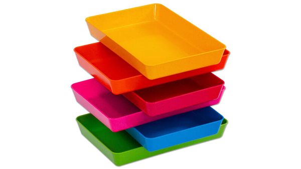 BETZOLD treeNside Materialschalen, klein (2,6 x 18 x 12 cm), 6er-Set
