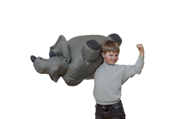 Sitzsack Nashorn Natascha, Material wählbar