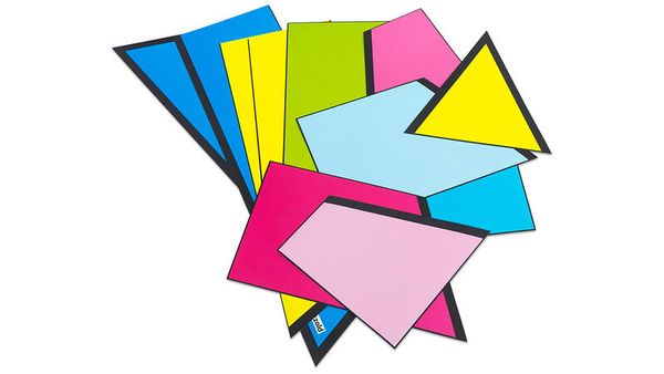 Post-its, Notizzettel, Sticky notes, Klebepunkte, Kartenphasen