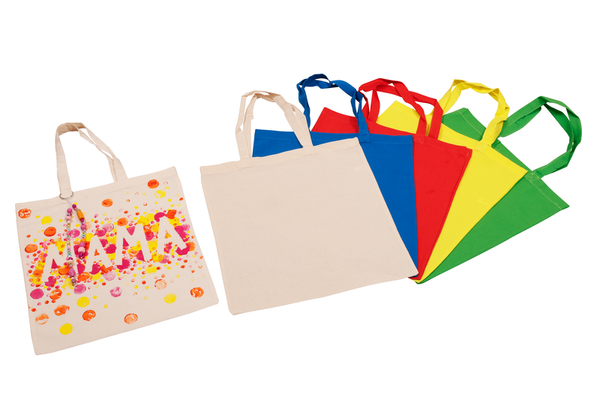 Kleine Einkaufstaschen, 23 x 28cm, versch. Farben, 6 Stück Kleine Einkaufstaschen, 23 x 28cm, versch. Farben, 6 Stück