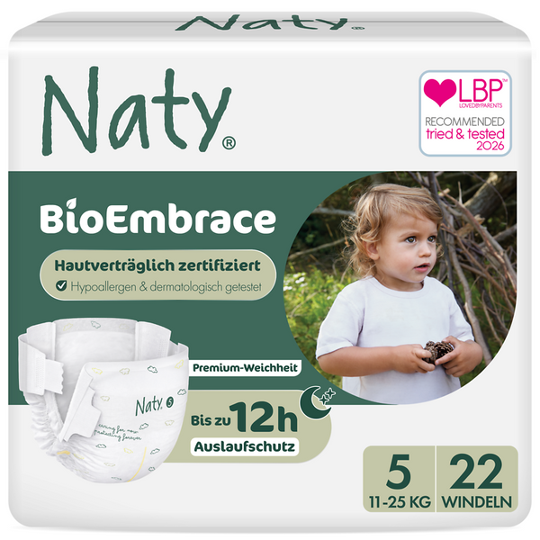 NATY Windeln, Größe 5 (11-25 kg), 22 Stück