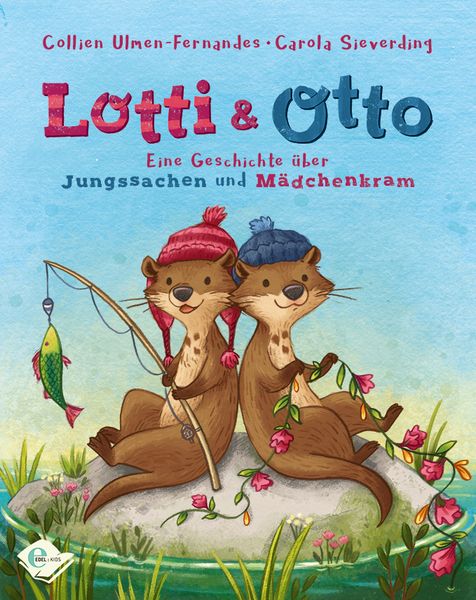 Kinderbuch, Lotti & Otto, Mäuse, Angeln, Pflanzenranken