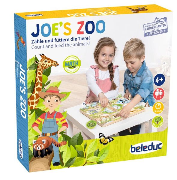Brettspiel Joe´s Zoo, Zahlen 1-10 & Sprache, 2-4 Personen, ab 4 Jahre Brettspiel Joe´s Zoo, Zahlen 1-10 & Sprache, 2-4 Personen, ab 4 Jahre