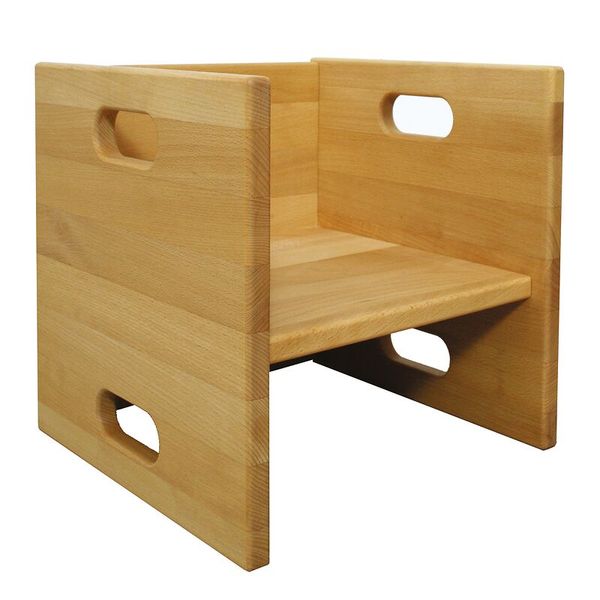 DECOR Set  für Krippengruppen, Buche, 2 Tische + 12 Wandelstühle