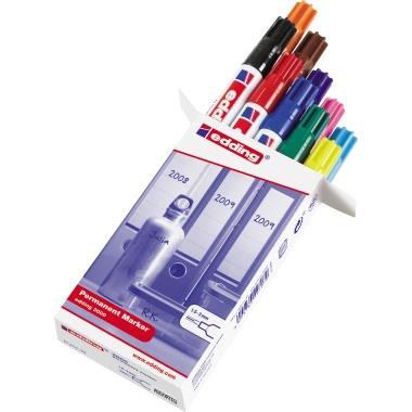 edding Permanentmarker farbig sortiert 10 Stück edding Permanentmarker farbig sortiert 10 Stück