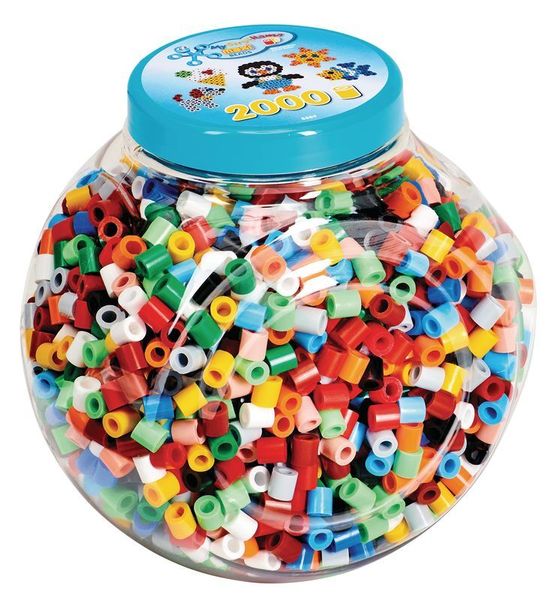HAMA 2000 Maxi-Bügelperlen Farbenmix in XL-Dose