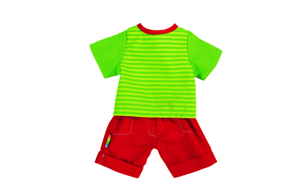 Puppenkleidung Shorts Set rot, 40 cm