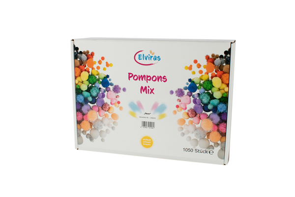 ELVIRAS Pompons Mix "neon"