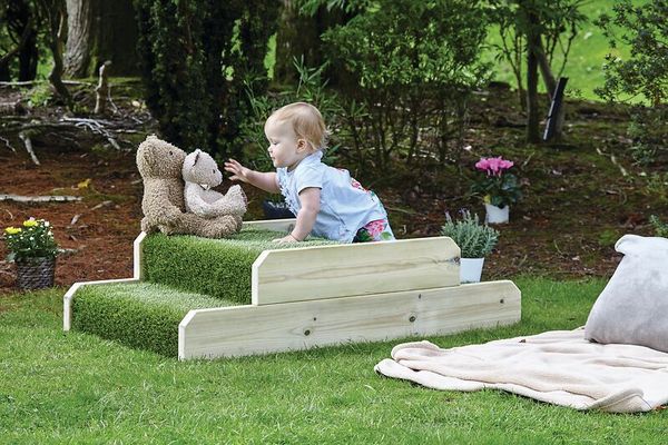 Baby, Spielset, Stufen aus Holz, Holz, Grasstufen