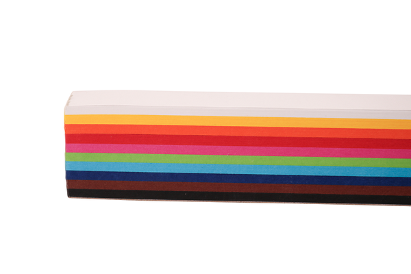 FOLIA Flechtstreifen, 50 cm x 2 cm, 200 Stück, 10-farbig sortiert