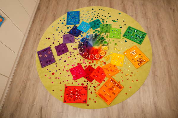 BAUSPIEL Filzregenbogenkreis Midi 52 cm