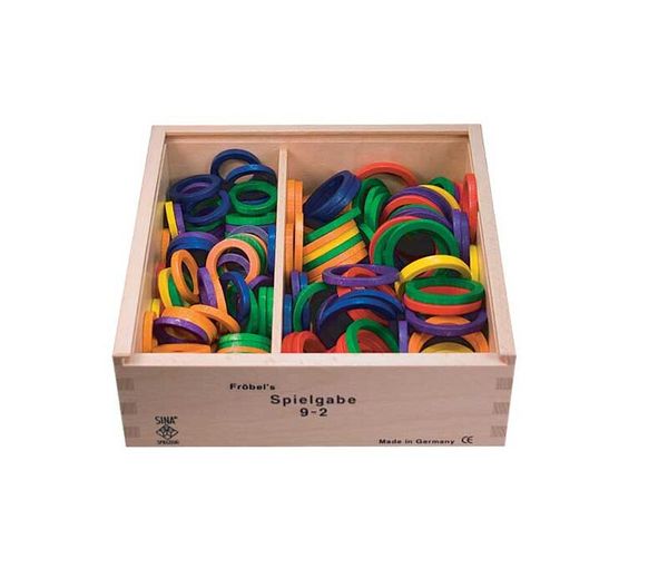 holzbox, spielzeug, ringen, bunter ring, kinder spielzeug