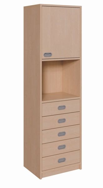 Küche, Schrank, Schubladen, Offenes Fach, Holzoptik