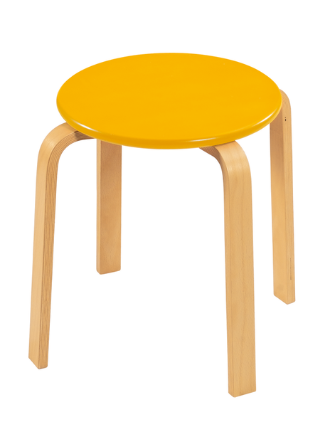 Hocker aus Holz, Sitzhöhe 21 - 43 cm, versch. Farben