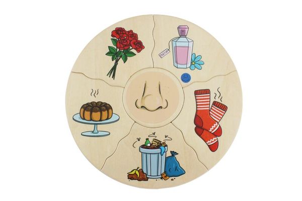 Humanico 5 Sinne, 30 Holz-Puzzleteile, ab 4 Jahre Humanico 5 Sinne, 30 Holz-Puzzleteile, ab 4 Jahre