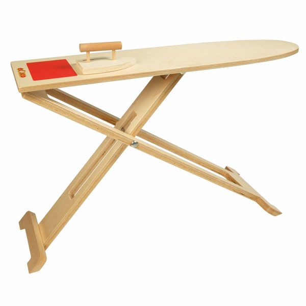 Bügelbrett, Holz, faltbar, Gegengestell, Bügeleisenablage