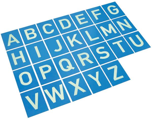 Sandpapierbuchstaben A-Z Sandpapierbuchstaben A-Z