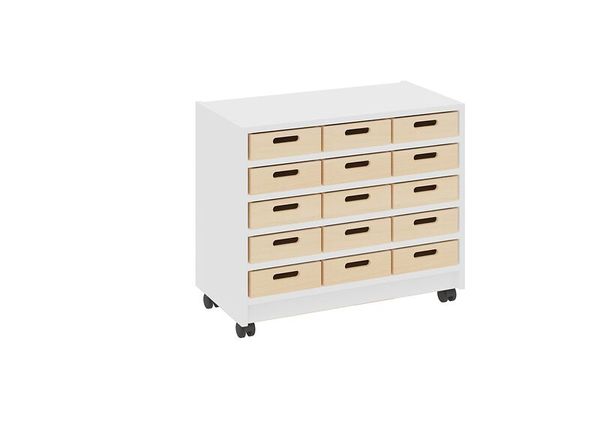 Materialschrank mit kleinen Kästen ohne Sichtfenster, Varianten wählbar