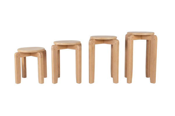 Hocker stapelbar, Sitzhöhe 21 - 43 cm, wählbar