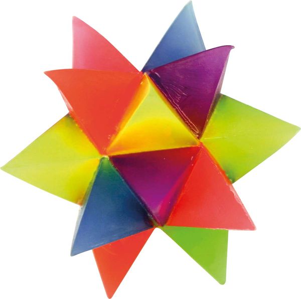 puzzle, Sternenform, bunt, modulares Ballspielzeug, geometrisches Spielzeug