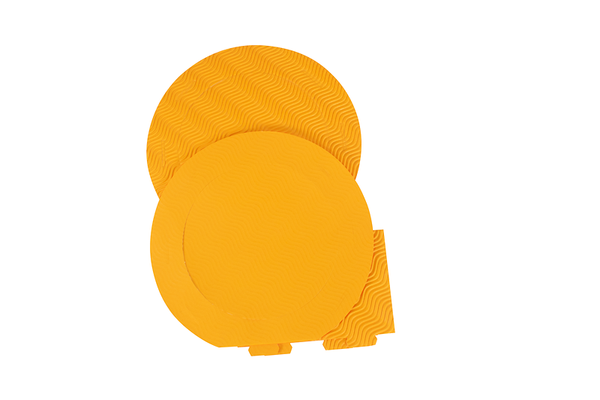 Laternen-Rohlinge, rund, aus 3D-Colorwellpappe, 10 Stück, Farbe wählbar