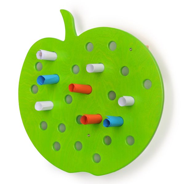 Apfelform, Korkwand, Lesezeichenhalter, Trommelrollen, Grün