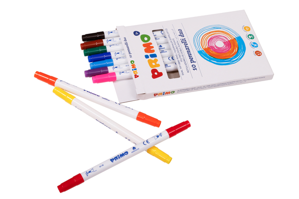 Doppelfasermaler, 10 Stück im Kartonetui Doppelfasermaler, 10 Stück im Kartonetui