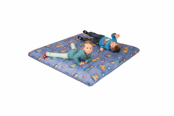 Matratze, Kinder, Spielmatte, Schaumstoffmatte, blaues Muster