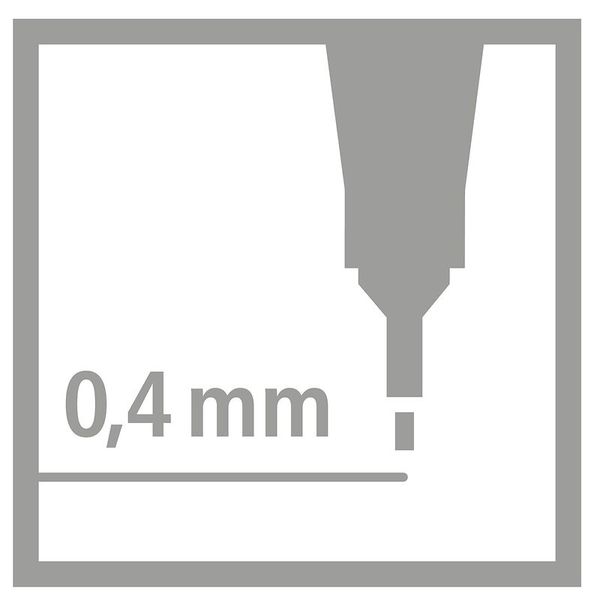 0.4 mm, Schneidwerkzeug, metallisch-grau, Spitzenschnitt, Industriewerkzeug