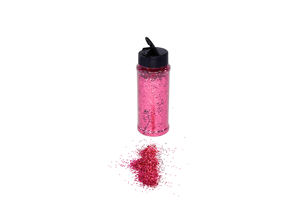 Feines Glitter, 4 Dosen je 85g (rot, grün, blau & pink)