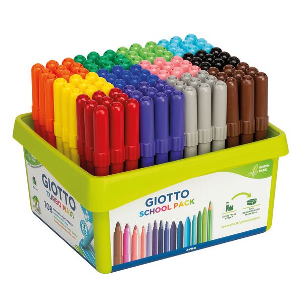 GIOTTO Fasermaler, Turbo Maxi, 108 Stifte