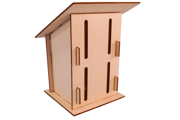 Schmetterlingshäuser aus Holz, 2 Stück