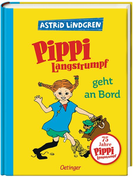 Kinderbuch, Pippi Langstrumpf, Gelb, Abenteuer, Illustration