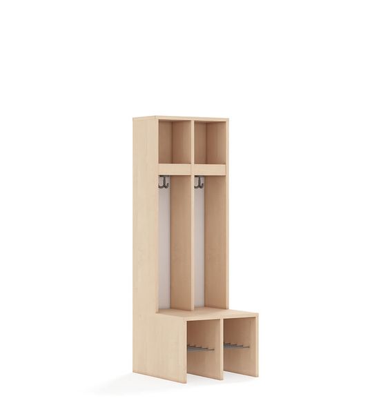 Flurstück, Garderobe, Wandgarderobe, Hakenleiste, Holz