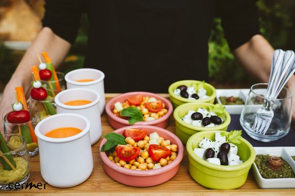 Cermer Krug mit 6,9 cm Durchmesser, glänzend, Farbe wählbar