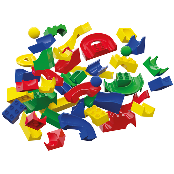 HUBELINO Kita-Kugelbahn Bahnelemente-Set, 156-teilig