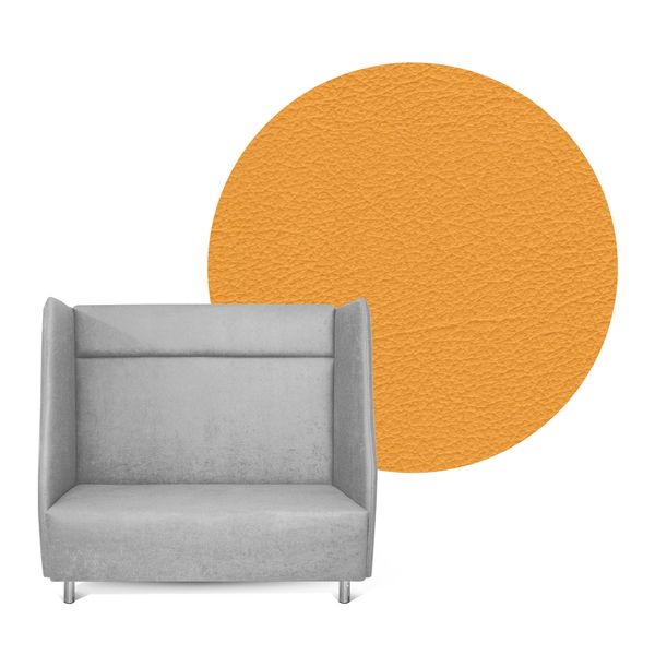 Akustiksofa High Back, SH 43 cm - Bezugfarbe und Stoff wählbar