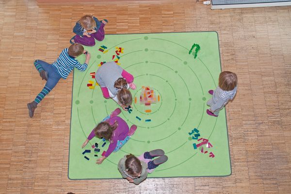 DUSYMA Spielteppich Mandala groß, 200 x 200 cm