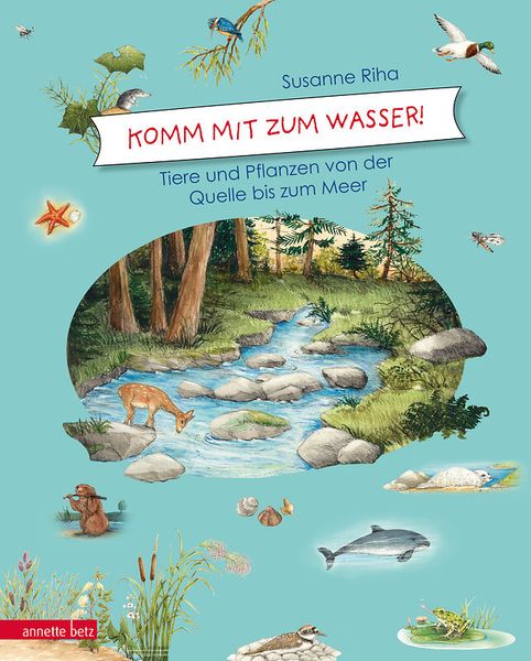 Natur, Fluss, Steine, Bäume, Fisch