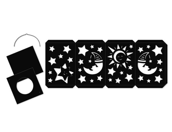 Laternen-Bastelset "Sonne, Mond & Sterne", 14 x 20 cm, 1 Set (SONDERANGEBOT)
