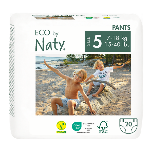 NATY Ökowindeln - Pants, Größe 5 (12-18 Kg), 20 Stück