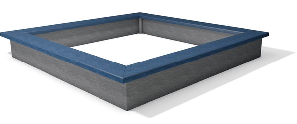 Sandkasten Sahara, 100% recycelter Kunststoff, versch. Farben