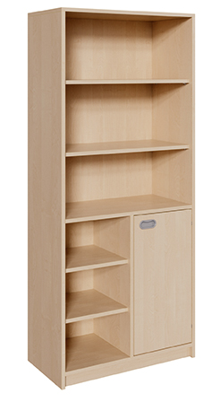 Bücherregal, Holzregal, Standregal, Regalsystem, Aufbewahrungsschrank