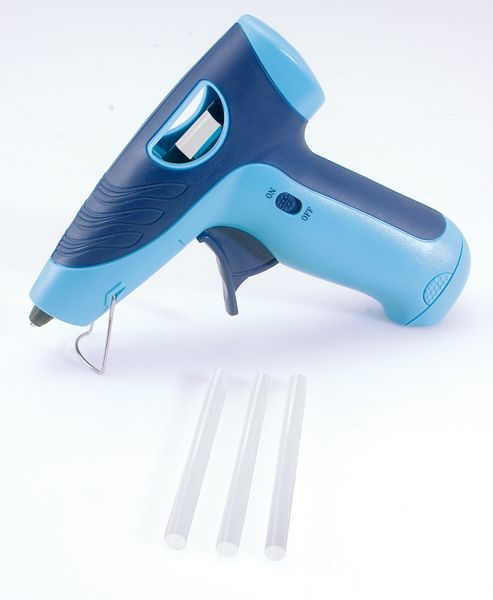 Heißklebepistole kabellos, ∅ 7mm Sticks, Temperatur ca. 150 Grad Heißklebepistole kabellos, ∅ 7mm Sticks, Temperatur ca. 150 Grad