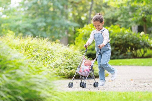 Puppenbuggy faltbar, für 36 - 42cm Puppen, ab 18 Monaten