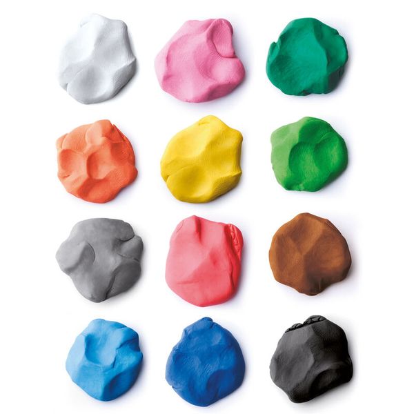 GIOTTO Patplume Kinder-Softknete, 12 x 150 g, farbig sortiert